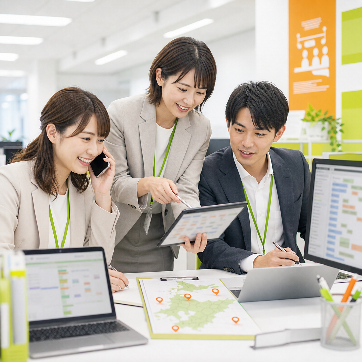 人材手配を進めるコーディネーター
